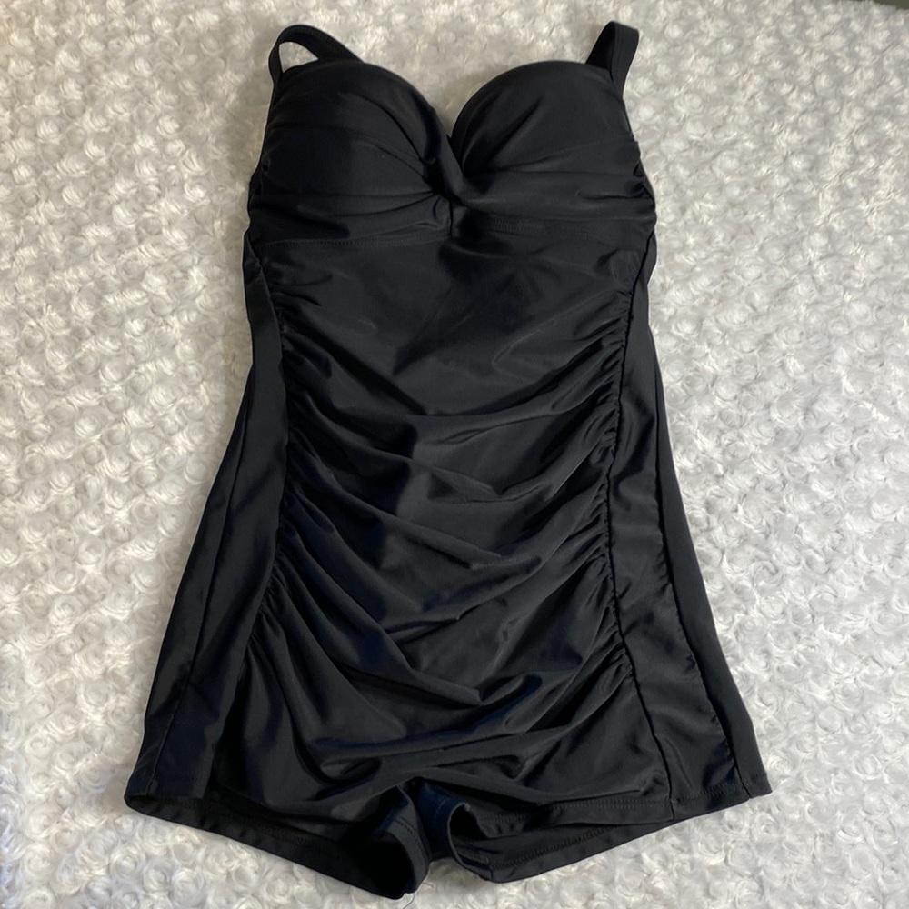 SHEIN 1 piece rouched tankini size M